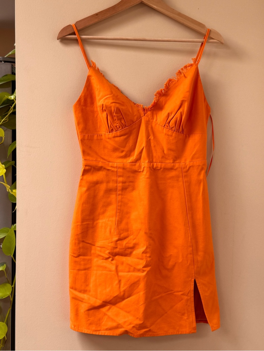 Pink Lily Orange Spaghetti Strap Dress